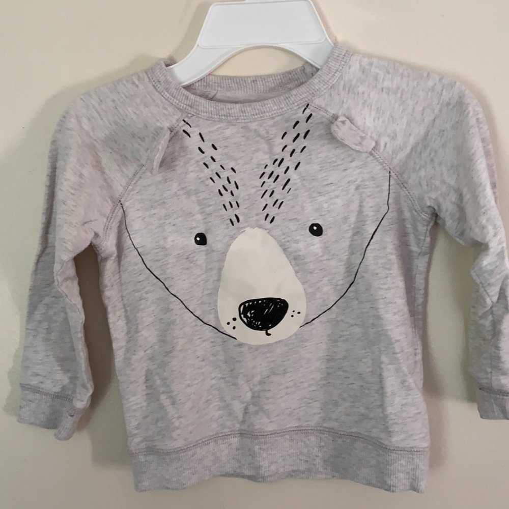 Carter's Bear Pullover Sweatshirt, 4T.
